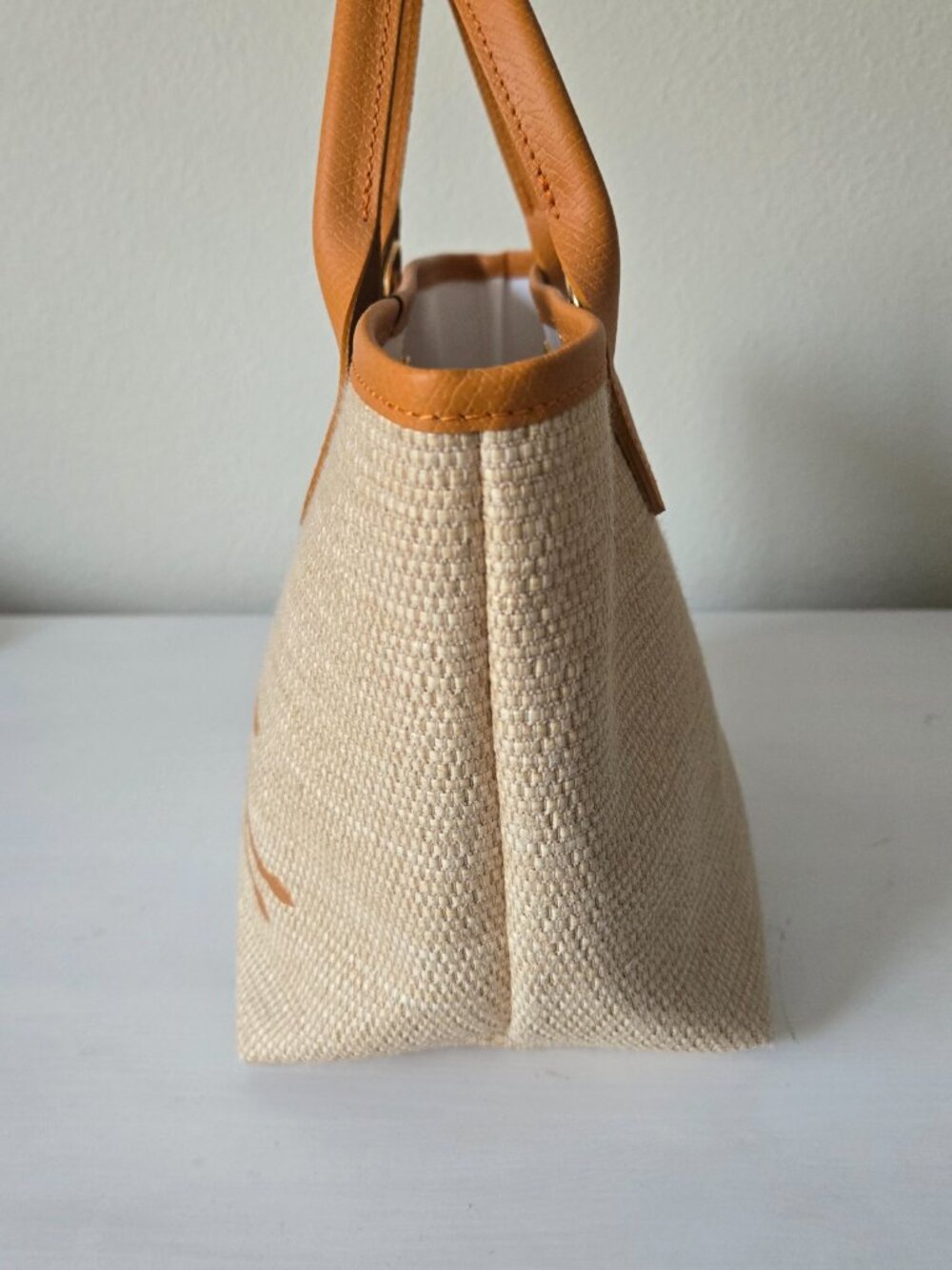 Le Panier Pliage Small Basket Bag, Orange - Picture 4 of 10
